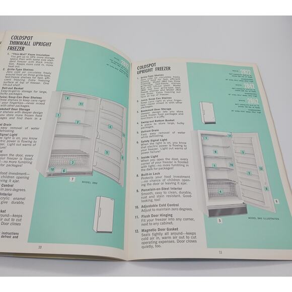 Sears Coldspot Cold Spot Freezer Owner's Guide Manual 1960s Vintage Booklet - Picture 7 of 12